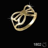 Anel Folheado a Ouro 18K
