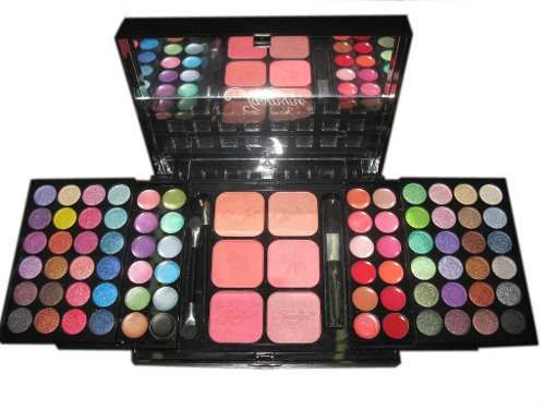 Kit de Maquiagem com 48 Sombra,12, baton ,6 blu 3D Macrilan