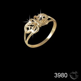Anel Folheado a Ouro 18K